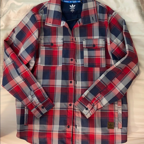 adidas flannel